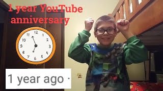 1 year YouTube anniversary