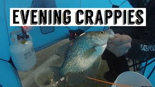 Minnesota Ice Fishing 2015 - Evening Crappies