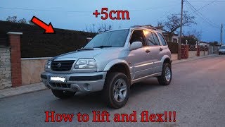 How to lift and flex Suzuki Grand Vitara 2.0