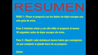 FIMOSIS CURACION NATURAL