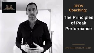 JPDV Coaching: The Principles of Peak Performance