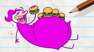 Is Pencilmiss Eating for Two?! -in- BELLY IDOL - Pencilmation Cartoons