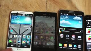 Samsung Galaxy Note 3 vs Sony Xperia Z1 Vs LG G2 vs HTC Butterfly S comparison and details