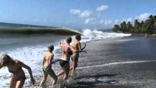 Les rouleaux du Carbet (Martinique)