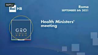 LIVE: Italian Minister of Health gives press conference following G20 Health Ministers' Meeting