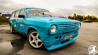БОЕВАЯ БАРЖА / ГАЗ 24 ВАГОН НА V8 / ДРИФТ НА ТЕПЛИЦЕ