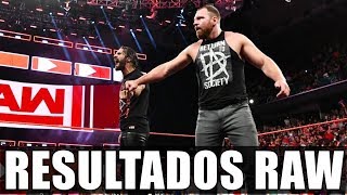 DEAN AMBROSE RETORNA E AJUDA SETH ROLLINS - RESULTADOS RAW
