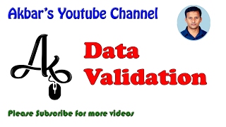How To Use Data Validation in Excel 2013 in English