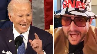 Comedian's Live Response To Biden's State of the Union