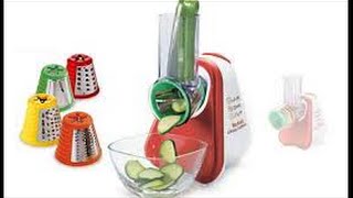 TEFAL FRESH EXPRESS DEMO, Grate, Slice, Crimp Carrot Zucchini Cucumber Apple Onion