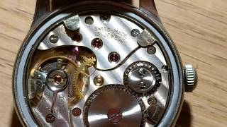 RECORD GENEVE SPORT waterproof cal. 022-18 ~ year 1945 swiss watch