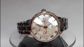 Casio Sheen SHE-3055SPG-4AUER Swarovski watch video 2017