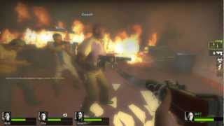 Left for Dead 2 - Zombies despiezados a la motosierra! Delicioso!