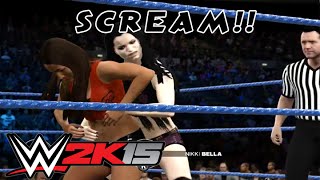WWE2k15 Paige vs Nikki Bella Fastlane