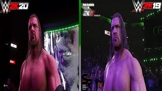 WWE 2K20 - Triple H '01 Entrance Comparison (Official vs Mod)