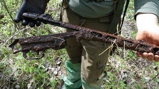 Нашли автомат и кучу железа Раскопки ВОВ с металлоискателем  // Юрий Гагарин