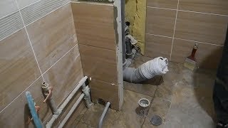 Как сделать перегородку для ролшторы в туалете 2 (косяк мастера)
