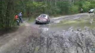 Subaru Outback in deep mud
