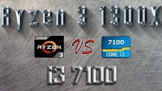 Ryzen 3 1300X vs i3 7100 BENCHMARK | Hitman Total War Tomb Raider Far Cry | 7-ZIP Truecrypt X264 |