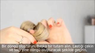 Saç Topuz Sünngeri ile Kolay Topuz Yapımı video
