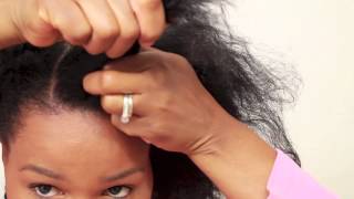 Dutch Braid / Cornrow (Inverted French Braid) Braiding Hair Tutorial on Natural Hair