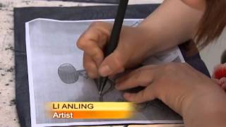 Creating art with eggshells