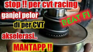 Akselerasi mantap !!Ganjel pelor siboen di per CVT beat fi