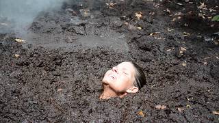 Girl sinks in Quicksand.