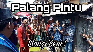 Palang pintu!! Resepsi pernikahan Selvia dewi (Evi) & reksa maha agung.  Jl. Suka damai ciputat