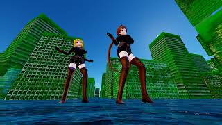 [MMD giantess] 両備&両奈 / Love Me If You Can