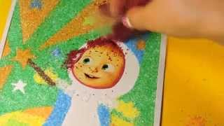Masha and The Bear Picture of sand Маша и Медведь Картинка из песка