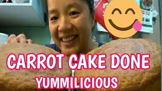 Yummilicious carrot cake done???