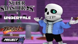 Undertale Sans in Super Smash Bros. - SSBB and Project M PSA Mod