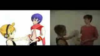 Vocaloid vs Crazy Frog Bros [MikuMikuDanceCup 4]