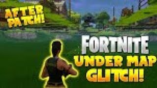 UNDER THE MAP GLITCH *WORKING* FORTNITE
