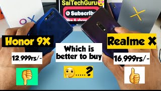 Honor 9x vs Realme x which is better
