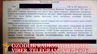 Ихтиро: Ирригация талабаларидан пахтага чиқиш ҳақида "ваъда хати" олинди