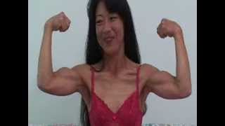 Japanese Webcam Girl Double Biceps