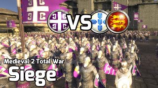 Medieval 2 Total War Online Battle #191 (1v2 Live Siege!) - Live Siege Battle!