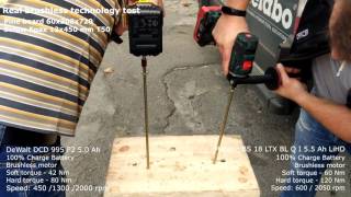 Metabo vs DeWalt DCD 995 P2 5 0Ah vs BS 18 LTX BL QI 5 5 Ah