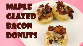 Maple Glazed Bacon Donuts (vegan) || Gretchen's Bakery
