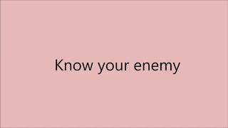 Unit 6   know your enemy