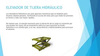 Equipos de transporte (montacargas manual, carretilla manual y elevador de tijera hidráulico)