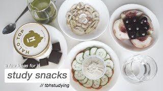 study snacks