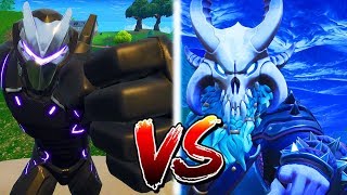 FORTNITE EPIC DANCE BATTLE: SEASON 4 vs SEASON 5! OMEGA (FULL ARMOR) vs. RAGNAROK (SKULL HELMET)