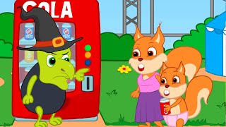 Famille d'Écureuil - La sorcière vole la limonade Animé 2023 en Français