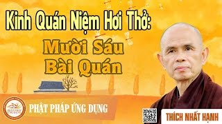 Kinh Quán Niệm Hơi Thở: Mười Sáu Bài Quán - Thầy Thích Nhất Hạnh thuyết giảng