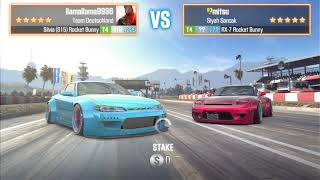 CSR RACING 2 - SILVIA  (S15) VS RX-7 ROCKET BUNNYS!!