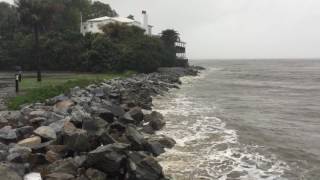 Storm surge continues at St. Simons lighthouse