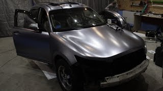5.vlg Оклейка Infiniti FX45 Минск в матовый хром